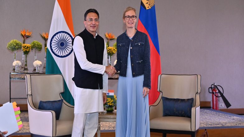 World News | MoS Jitin Prasada Calls on Liechtenstein Deputy PM to Strengthen Bilateral Trade and Investment Ties