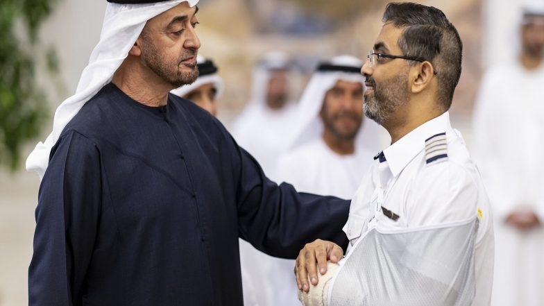 World News | UAE Honours Captain Machchhar and Flydubai Crew with First-Class Order of Zayed II for Their Courage
