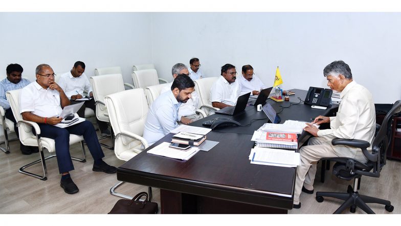 India News | Andhra CM Chandrababu Naidu Reviews Cyclone Arnab Impact; Directs Fast-track Relief Operations, Preliminary Crop Damage Assessment