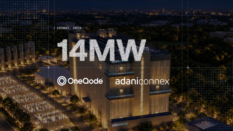 Business News | OneQode Signs 14 MW AI Capacity Agreement with AdaniConneX, with a Path to 114 MW