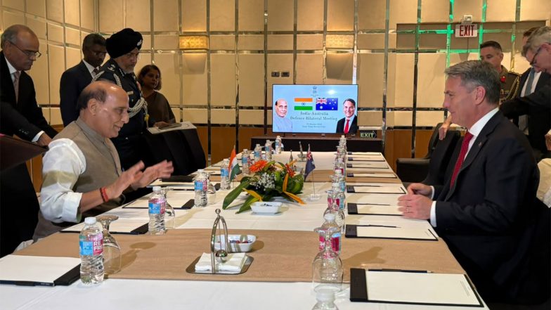 World News | ADMM-Plus: Rajnath Singh Holds Bilateral Talks with Australian Counterpart Richard Marles 