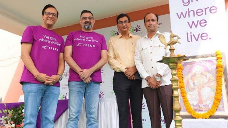 Business News | TELUS Digital India Volunteers Refurbish 78-year-old Shri Gandhi Inter College in Greater Noida