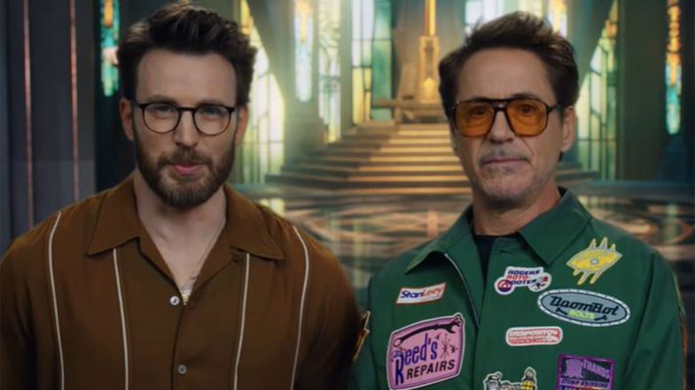 Entertainment News |  Robert Downey Jr, Chris Evans Wish Fans Happy Diwali, Their Film 'Avengers Doomsday' to Be Released in India on December 17 