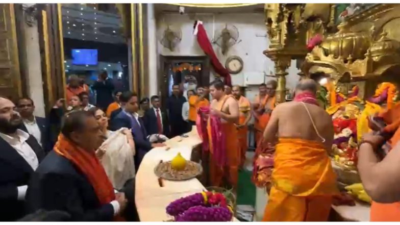 Entertainment News | Ambani Family Visits Siddhivinayak Temple After Jio Platforms' IPO Listing