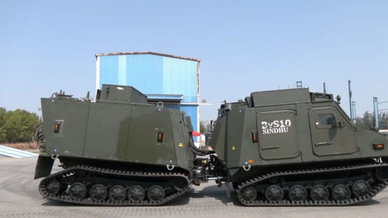 India News | L&T Begins Production of BvS10 Sindhu ATVs for Indian Army, Vehicles to Be Deployed Along China, Pakistan Borders