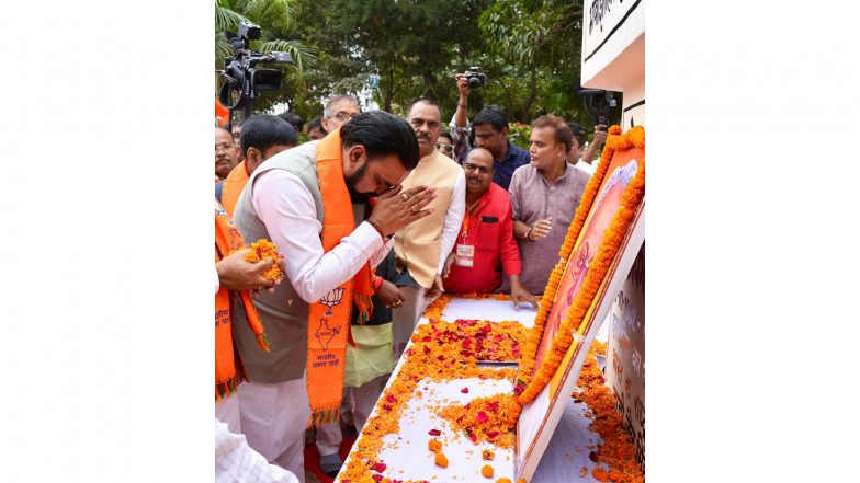 India News | Bihar CM Samrat Choudhary Participates in ‘Loktantra Bachao, Arajakta Hatao’ March