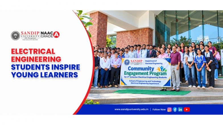 Business News | Bridging Science and Society: Sandip University Electrical Engineering Students Inspire Young Learners