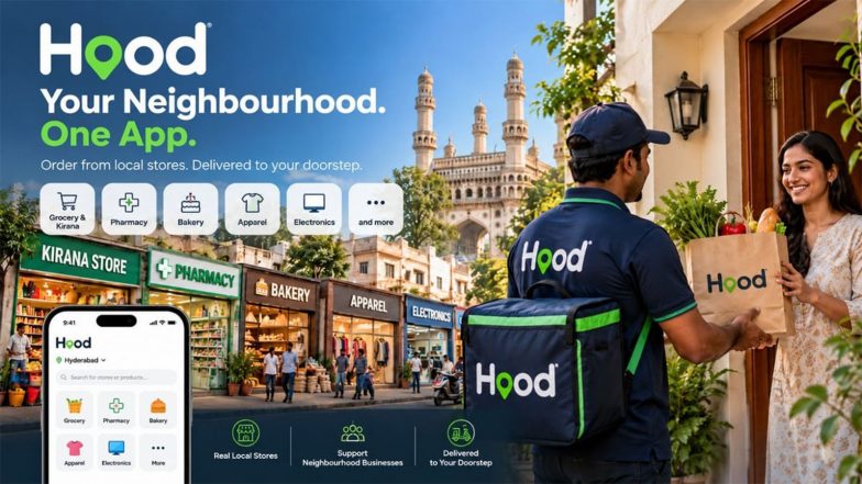 Business News | Hood Launches in Hyderabad: Bringing Neighbourhood Stores Together in One App