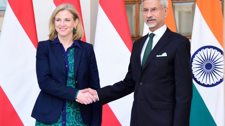 World News | EAM Jaishankar Holds Talks with Austrian Counterpart Beate Meinl-Reisinger in New Delhi