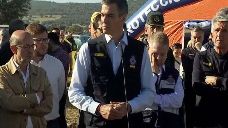 World News | Spain Train Collision: PM Sanchez Orders Probe as Death Toll Rises to 68, Vows Action if Negligence Found