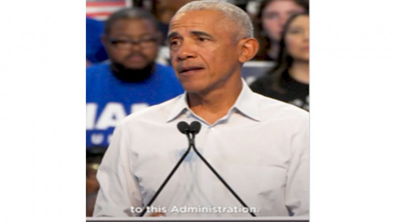 World News | “Last Chance to Rein in Foolishness of This Administration”: Barack Obama Endorses Democrat Candidates for Governor, Senate Re-election in Georgia