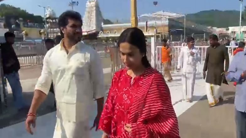 Entertainment News |  Rajinikanth’s Daughter Aishwarya Visits Tirumala Temple, Offers Prayers