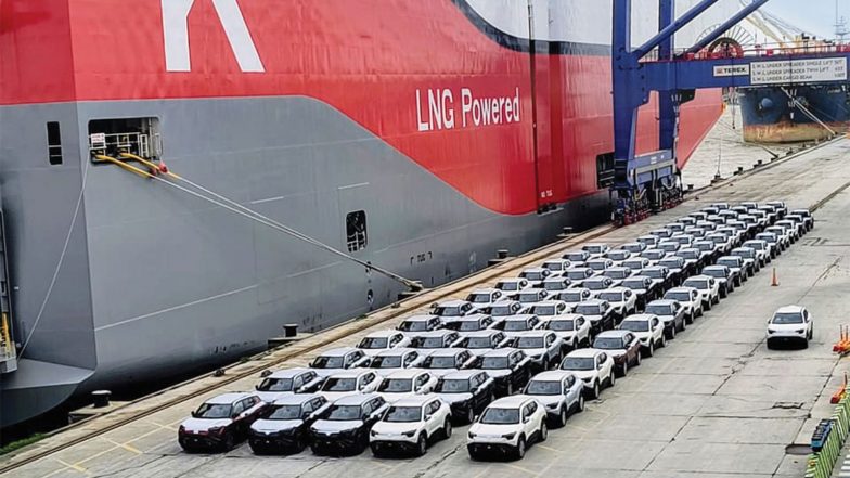 Business News | Maruti Suzuki EV Exports Cross 50,000 Units; Accounts for 93% of Segment Outbound Shipments