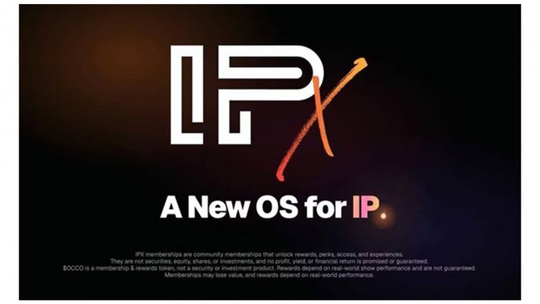 Business News | IPX Announces USD 4M Seed Funding at USD 125M Valuation, Names Ja Rule President of Celebrity Advisory Board Ahead of November 15 Launch