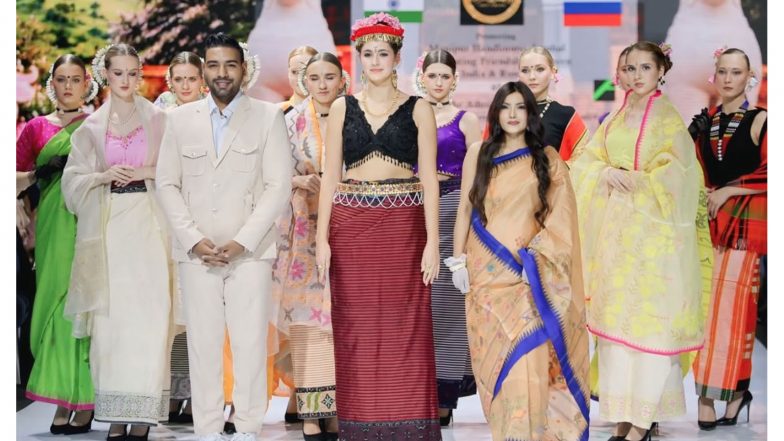 Business News | Manipur’s Handlooms and Shiroi Lily Make History on Russia’s International Runway During International Reinvent Northeast Season 9