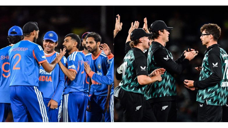 Sports News | 4th T20I: New Zealand Look to Avoid Whitewash as India Look to Maintain Unbeaten Run in Auckland