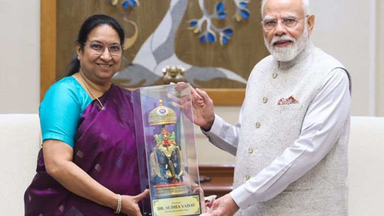 India News | Karnataka Governor Sudha Yadav Meets PM Modi in New Delhi