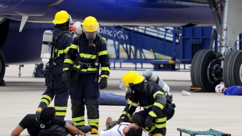 India News | Noida International Airport Conducts Full-scale Emergency Preparedness Exercise