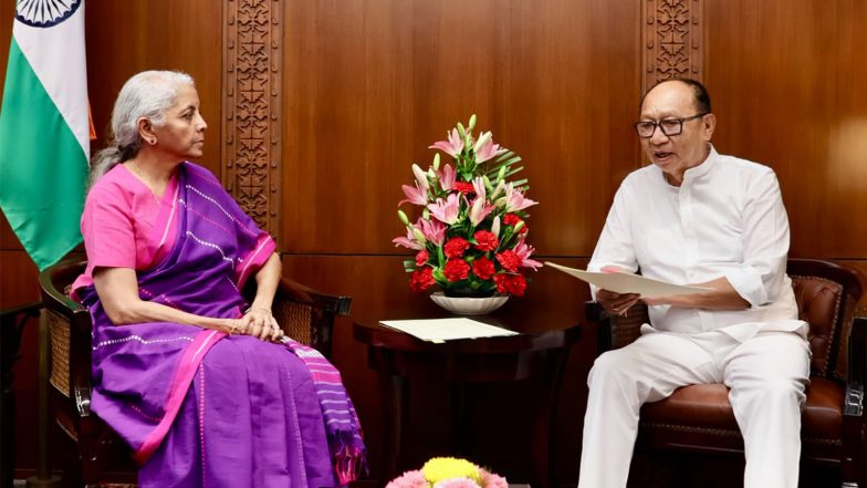 India News | Manipur CM Meets Union Finance Minister Sitharaman; Discusses State’s Financial Health