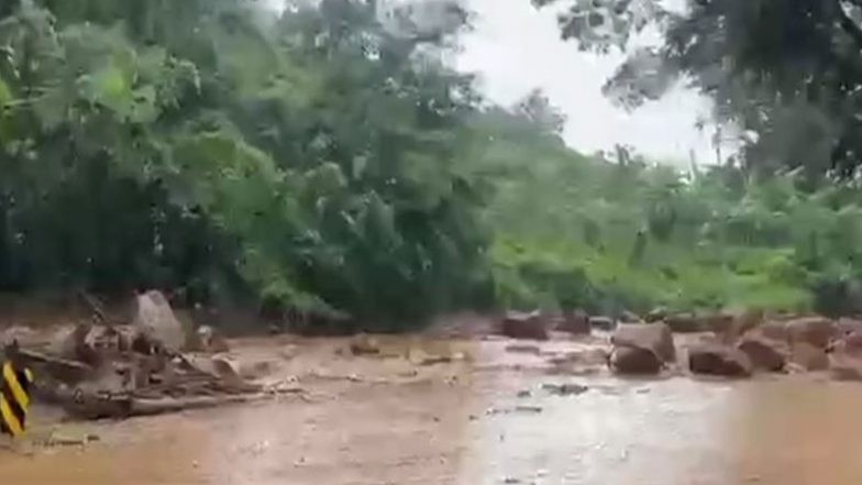 India News | Odisha: Cyclone Arnab Triggers Landslide at Taptapani Ghat, NH-326 Damaged