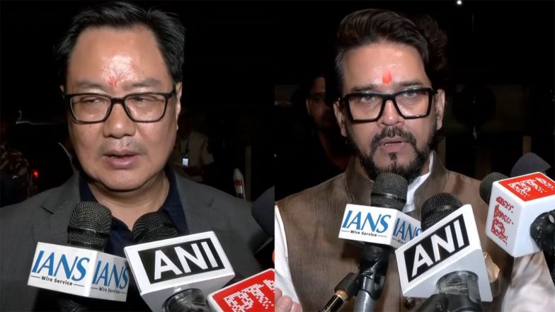 Sports News | Union Minister Kiren Rijiju, BJP MP Anurag Thakur Welcome World Armwrestling, World Para Armwrestling C’ships in Delhi