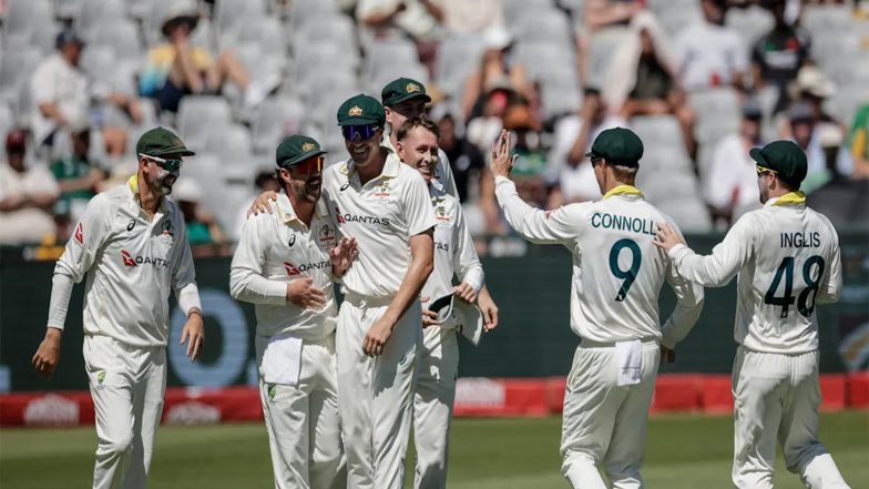 Sports News | Lyon's Late Strike Leaves South Africa Reeling at 140/4 Against Australia in Cape Town Test