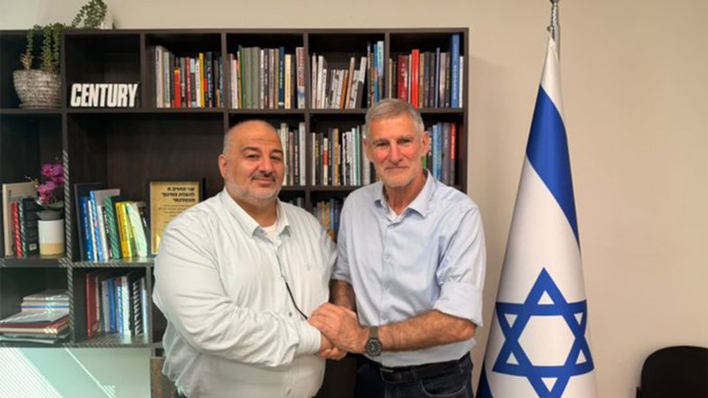 World News | Israel Election 2026: Democrats’ Golan Meets Ra’am Chair Abbas as Efforts Continue to Oust Netanyahu