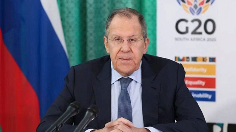World News | Russian FM Sergey Lavrov Arrives in Atlanta for G20 Foreign Ministers' Meeting