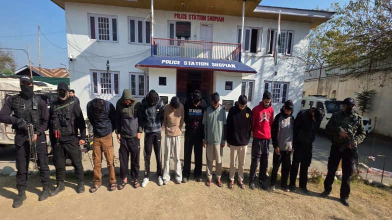 India News | J&K Police Bust Terror Financing Module in Shopian; 10 Terrorist Associates Arrested