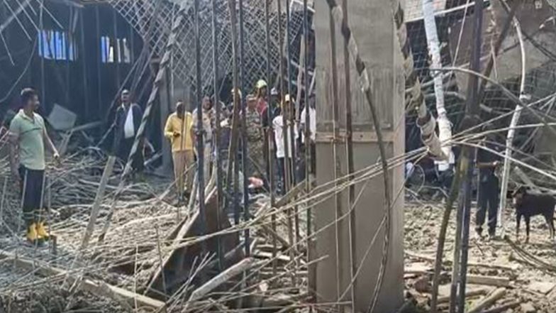 India News | Three Rescued, One Missing After Slab of Under-construction Building Collapses in Chhatrapati Sambhajinagar