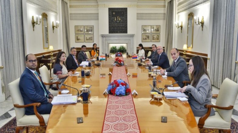 World News | India, Armenia Discuss Trade, AI, Counter-terrorism in 12th Foreign Office Consultations