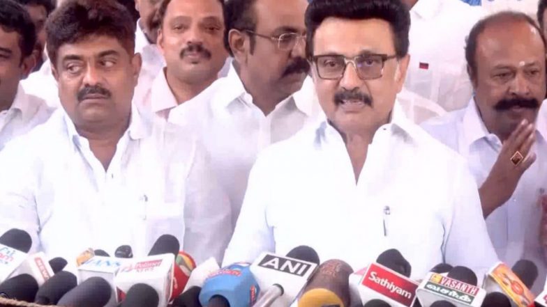 India News | MK Stalin Pays Tribute to Muthuramalinga Thevar, Takes Dig at Tamil Nadu CM Vijay over 'real-life Hero' Image