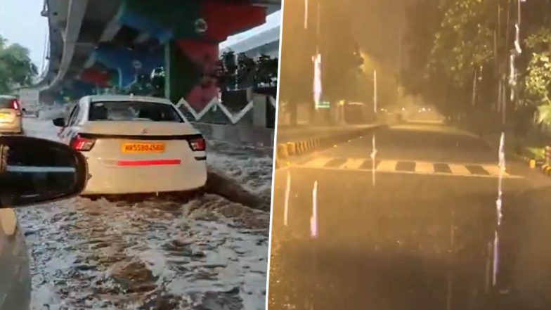 Delhi-NCR Rains: IMD Issues Red Alert As Heavy Showers, Thunderstorms Trigger Waterlogging