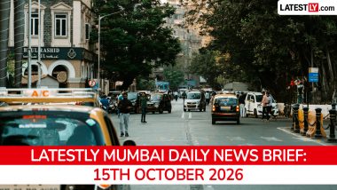 Mumbai Latest News Today on October 15th, 2026: Drought Aid, US Diplomat Visit & Campus Elections