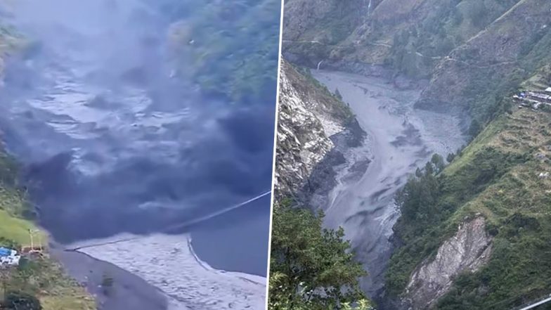 Nepal Flood: Budhi Gandaki River Sweeps Away Houses in Gorkha, Evacuation Alert Issued (Video)