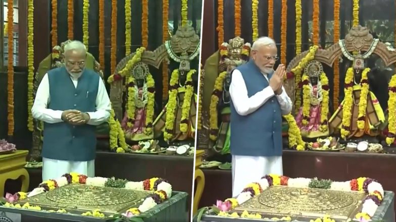 PM Narendra Modi Offers Prayers at Jalakandeswarar Temple, Visits IIT Madras