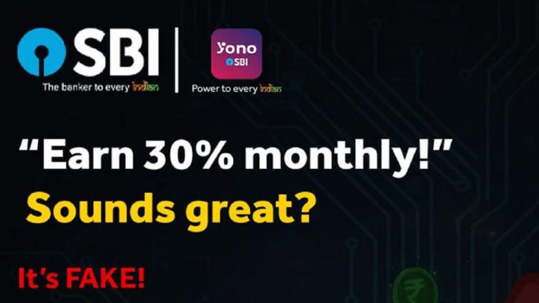 SBI Issues Public Alert Against Fake Investment Schemes Promising 30% Monthly Returns