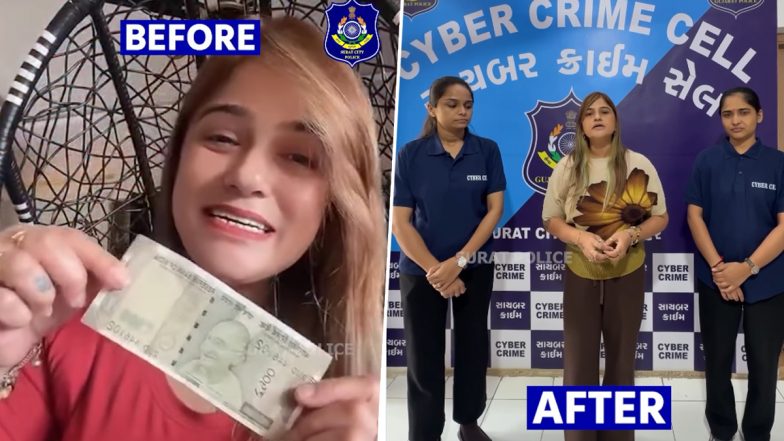 Surat Influencer Simran Patel Arrested by Cyber Crime Branch Over Objectionable Reel Defaming Mahatma Gandhi