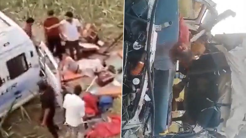 Kota Accident: 8 Killed As Minibus Falls Into Ditch on Delhi-Mumbai Expressway in Rajasthan
