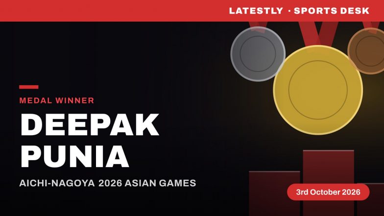 Deepak Punia Wins Bronze Medal at Asian Games 2026 in Wrestling Men's 97kg