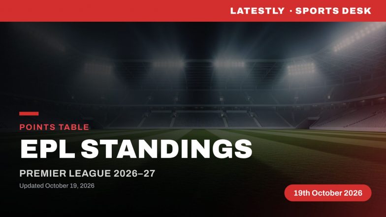 Premier League 2026-27 Points Table Updated: Manchester City Occupy Top Spot; Arsenal Close 2nd