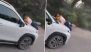 Meerut: Woman Clings to Car Bonnet After Allegedly Catching Husband With Another Woman