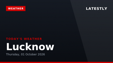 Lucknow Weather Forecast & Update for Today, Thursday, 01 October 2026: Clear Skies and Moderate Temperatures, High of 31&deg;C